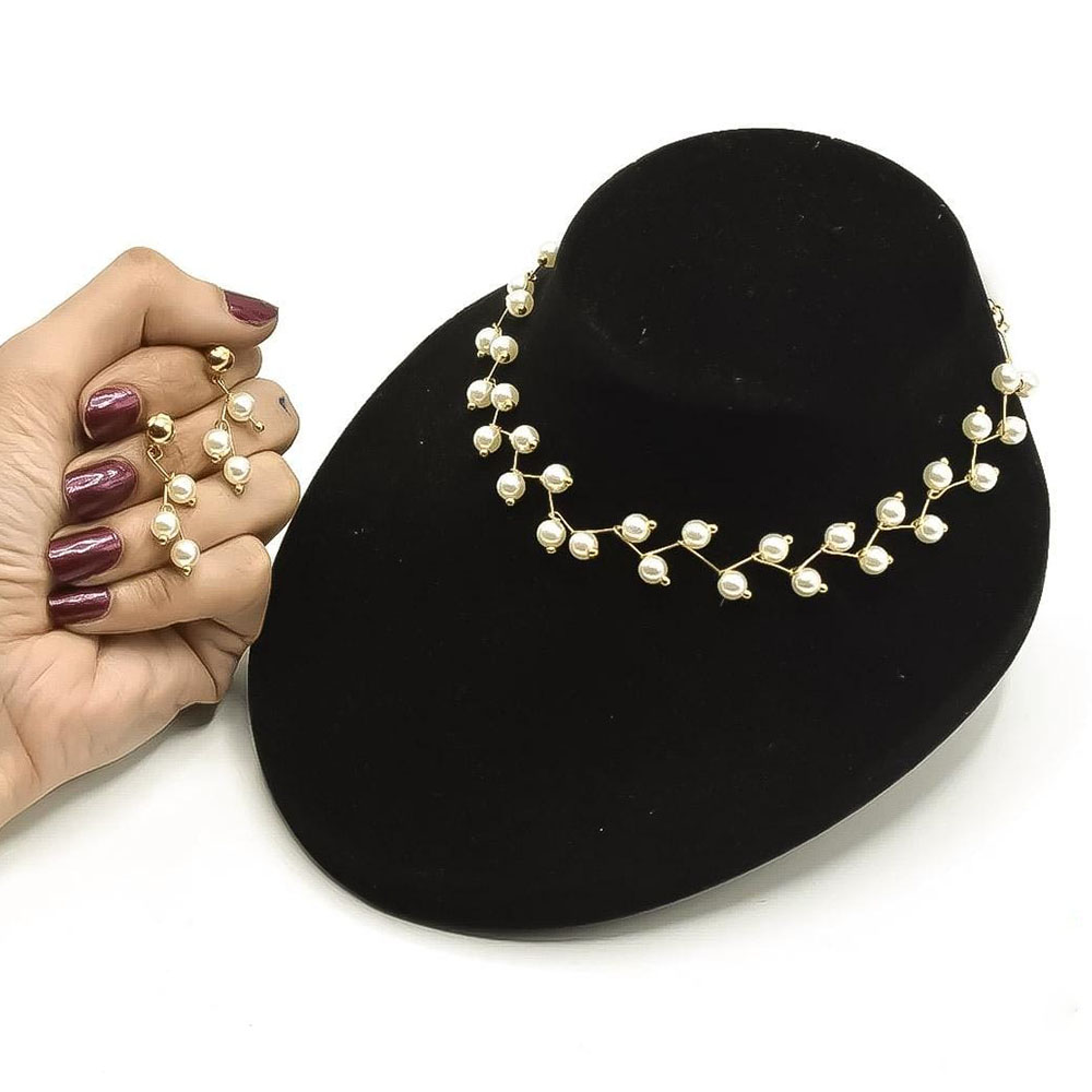 Pearl Infinity Necklace Set