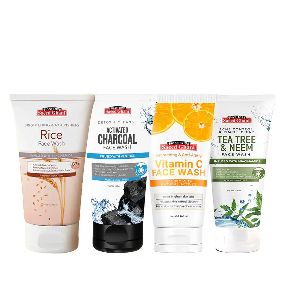 Bundle of 4 Face Washes