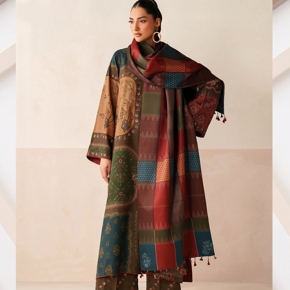 Multi Color Soft Slub Karandi Suit