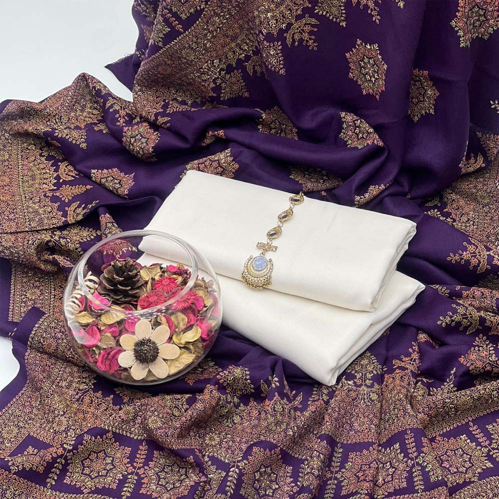 Pashmina Wool Kashmiri Suit - Image 4