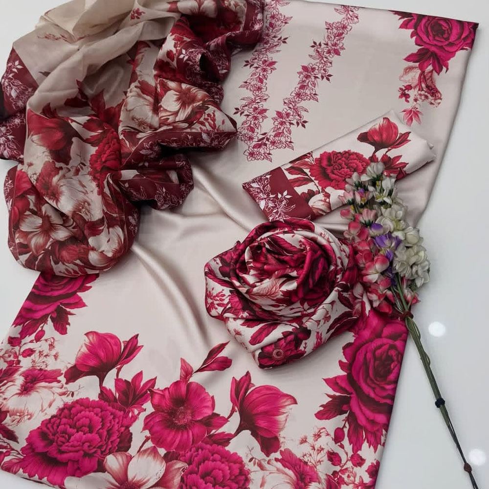 Shamoz Silk 3 Pcs Suit